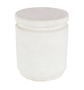 White Industrial Fiber Clay Outdoor Cylindrical Foot Stool A972