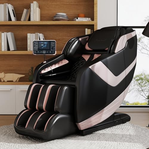 Black Full Body Zero Gravity Massage Chair with Heat and Foot Rollers F200