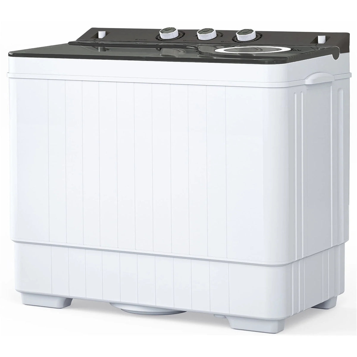 Portable 26Lbs Twin Tub Washing Machine with Gravity Drain Pump Z189