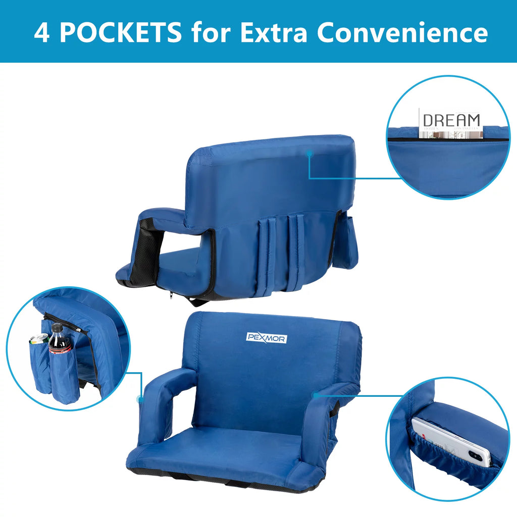 Stadium Seat with Back Support & Carrying Bag M895