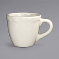 3 oz. Ivory Scalloped Edge Stoneware Espresso Cup J751674