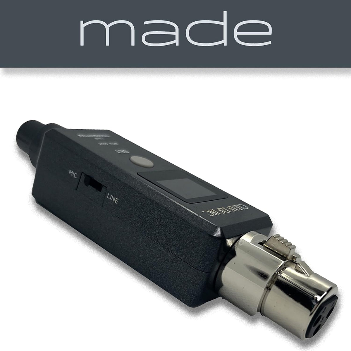 Wireless XLR Adapter System Transmitter and Receiver for Dynamic Microphones E6911
