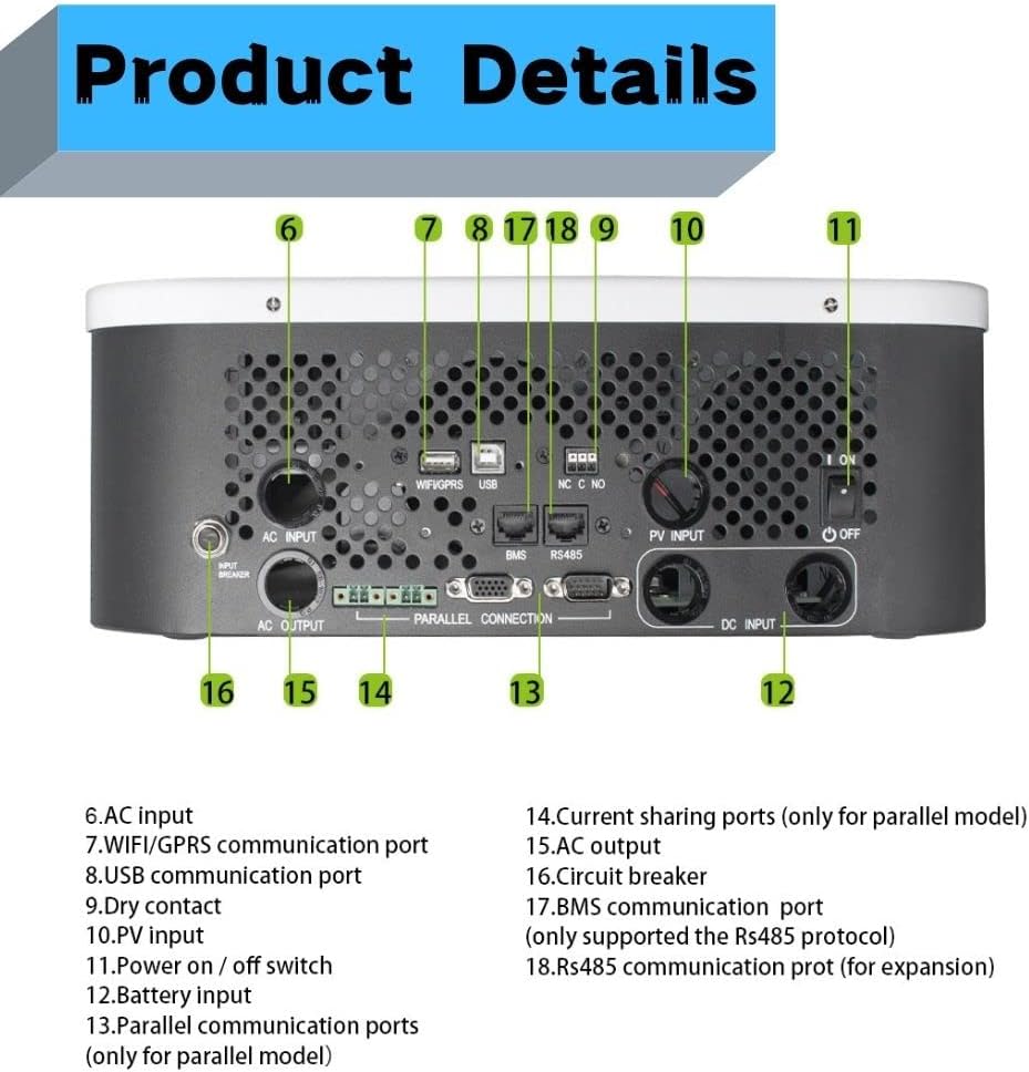 3000W 48V Pure Sine Wave Solar Inverter A11672