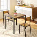 Modern Dining Room Table Set for 2 with Storage Shelf Q80884