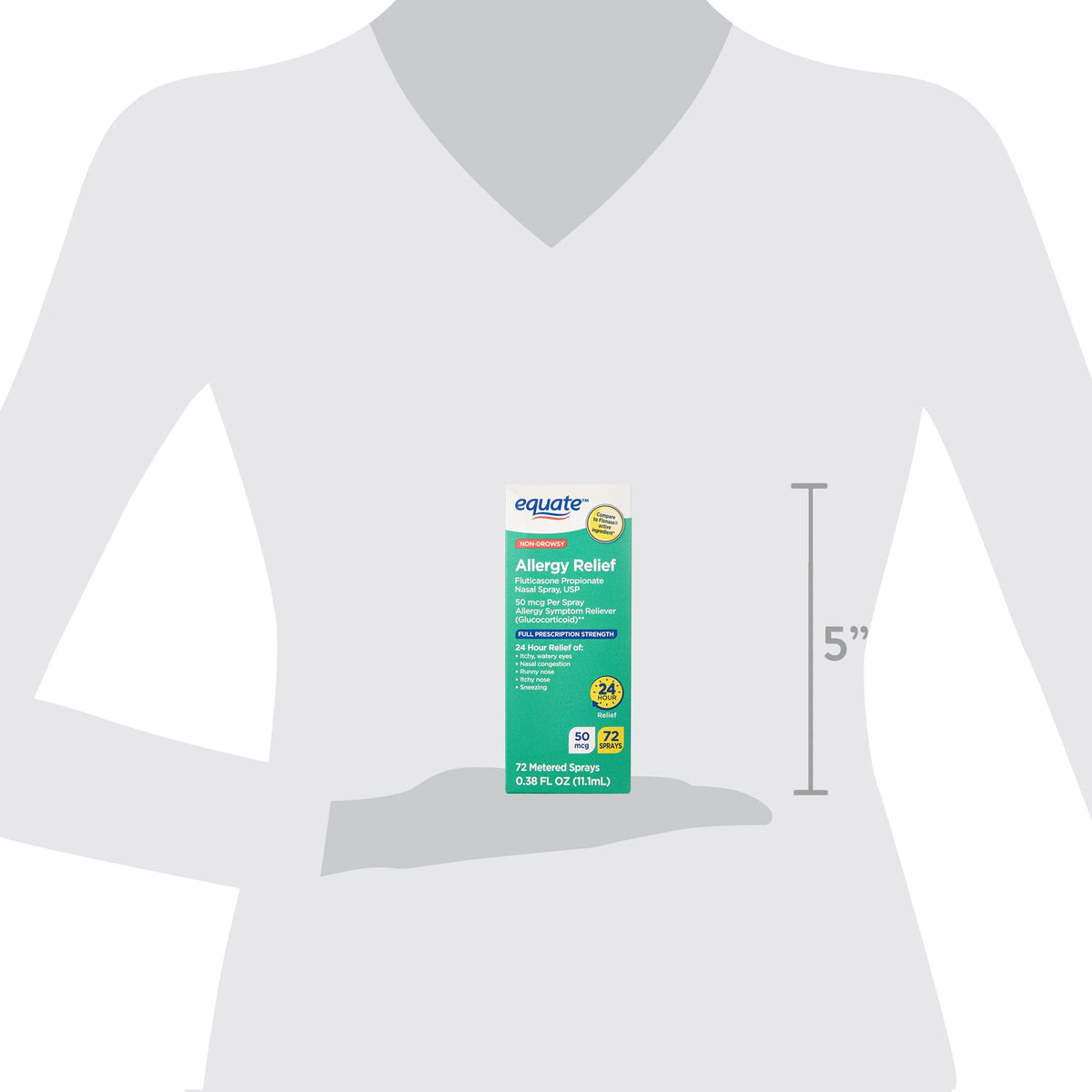 Non-Drowsy Fluticasone Propionate Nasal Spray, 50 mcg, 72 Sprays E107