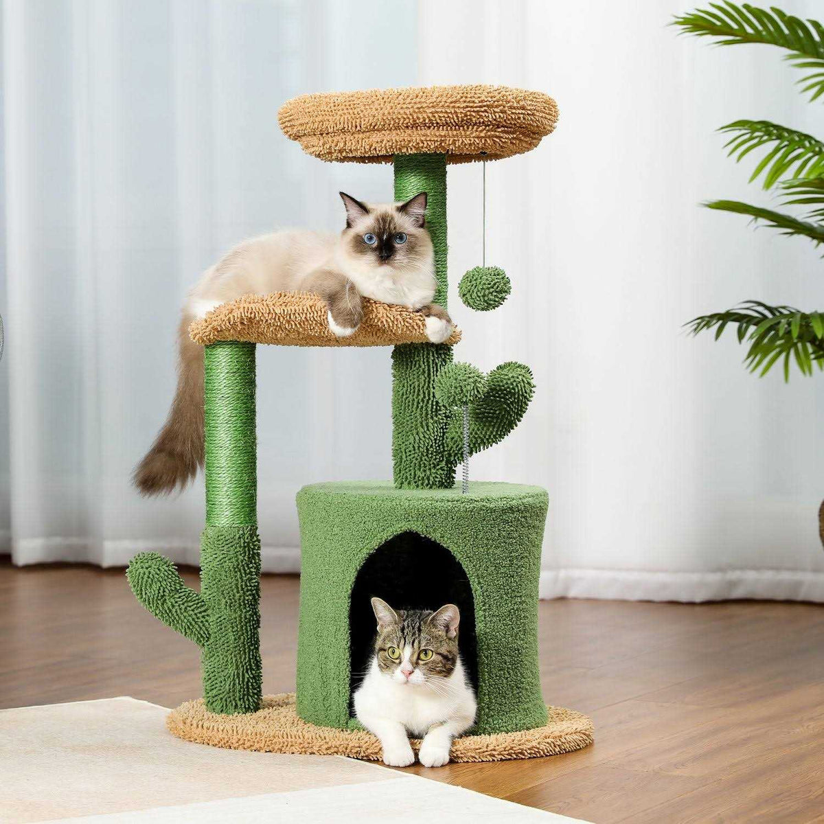 32 inch Cactus Sisal Cat Tree Tower R107