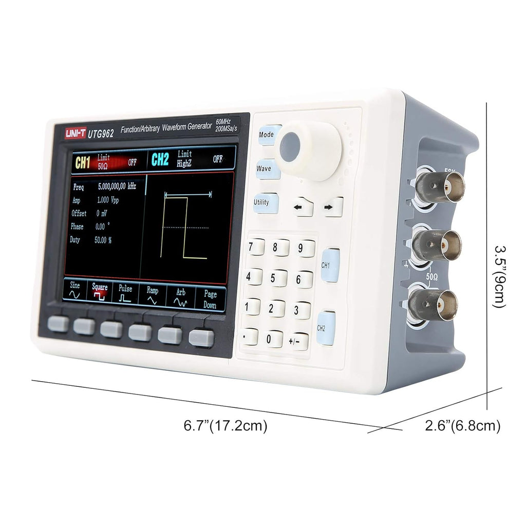 Function Generator Arbitrary Waveform 60 MHz Dual-Channel 200MSa/s 14 Bits Frequency Meter C326