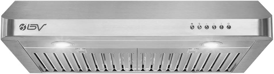 30 Inch 750 CFM Under Cabinet Stainless Steel Range Hood with Baffle Filters and LED Lights Q56689