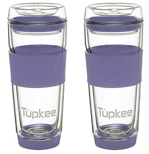 Double Wall Glass Tumbler with Lid P32873