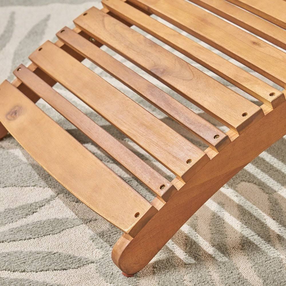 Acacia Wood Chaise Lounge (Set of 2) G282203