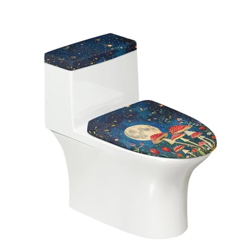 Santa Claus Toilet Lid Tank Cover 2 Pack Set M4843