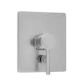 Rectangle Plate with Round Lever Trim B6137