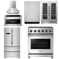 30 Gas Range, Range Hood, Microwave, Refrigerator, Dishwasher, Wine Cooler Z79338