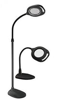 2-in-1 LED Magnifier Floor and Table Light Black A6383