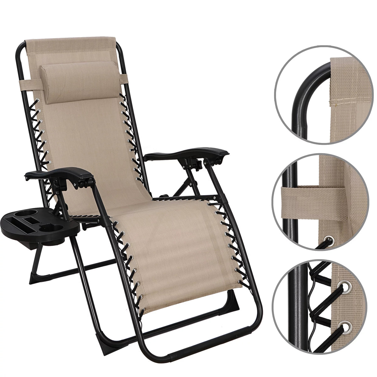 Beige Zero-Gravity Chair W496