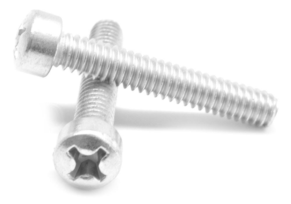 1/4-20 x 2 1/2 Coarse Thread Machine Screw Phillips Fillister Head Low Carbon Steel Zinc Plated C3270