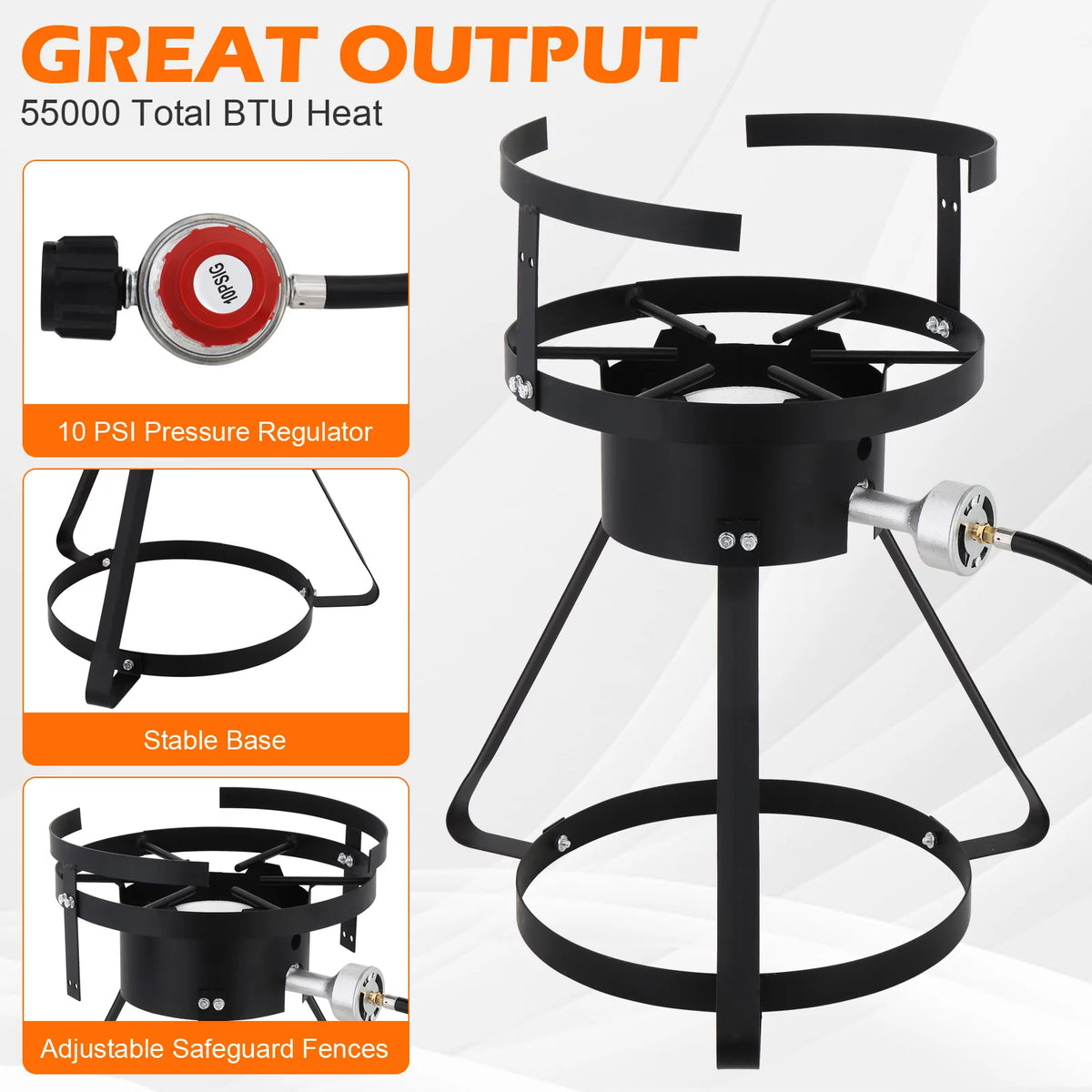 30qt Aluminum Turkey Fryer Pot with Thermometer K65507