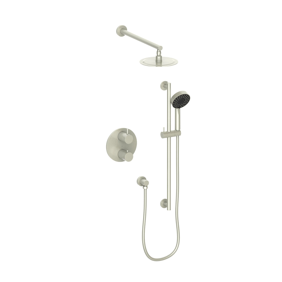 Brushed Nickel Thermostatic Shower System D762926