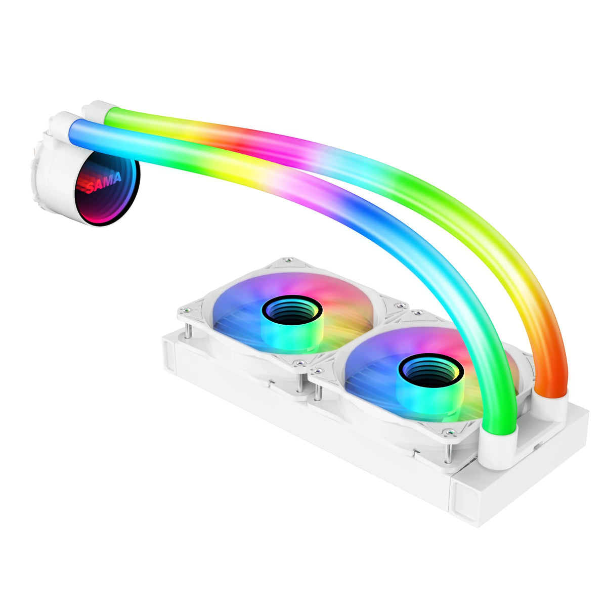 240mm ARGB Liquid Cooler with PWM Fan White D6328
