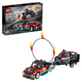 Stunt Show Truck & Bike 610 pieces Building Kit L36397