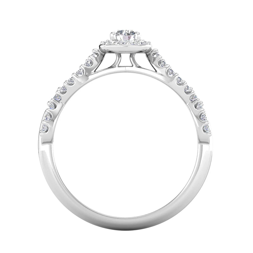 1/2 Carat TW Diamond Engagement Ring in 10k White Gold I938643