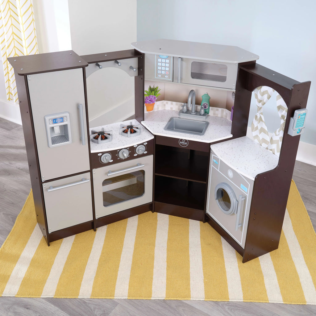 Espresso Corner Play Kitchen with Lights & Sounds K92849